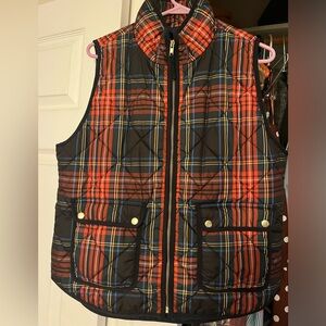 J.Crew tartan plaid vest. Size Large